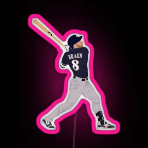 Ryan Braun RGB Neon Sign