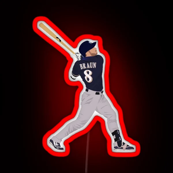 Ryan Braun RGB Neon Sign