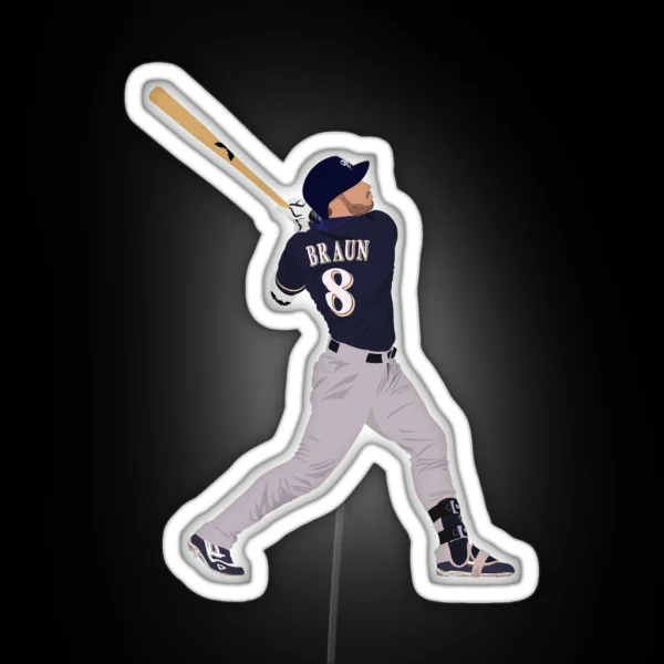 Ryan Braun RGB Neon Sign
