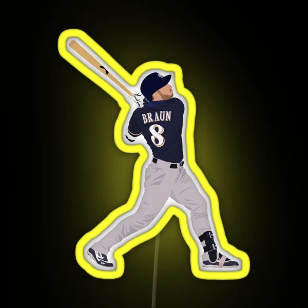 Ryan Braun RGB Neon Sign