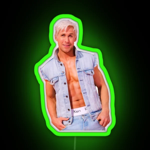 Ryan Gosling As Ken RGB Neon Sign