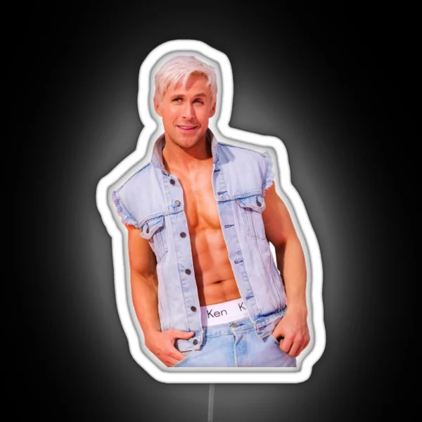 Ryan Gosling As Ken RGB Neon Sign