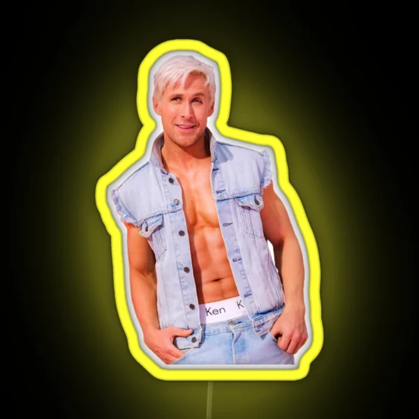 Ryan Gosling As Ken RGB Neon Sign