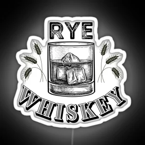 Rye Whiskey Rye Whiskey RGB Neon Sign