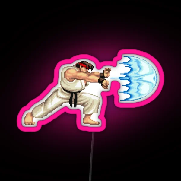 Ryu Hadouken RGB Neon Sign