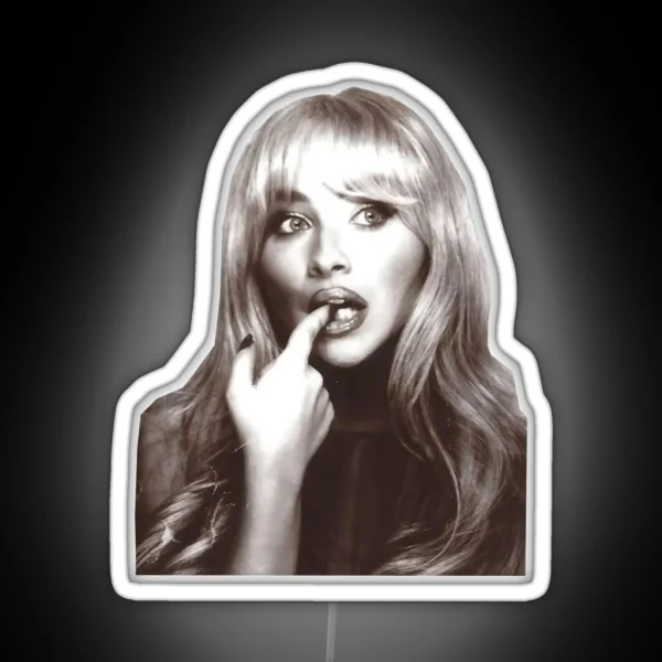 Sabrina Carpenter Black And White Led RGB Neon Sign