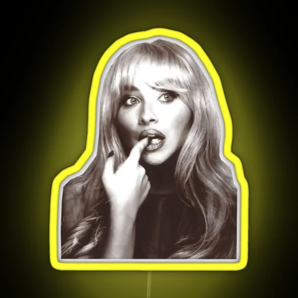 Sabrina Carpenter Black And White Led RGB Neon Sign