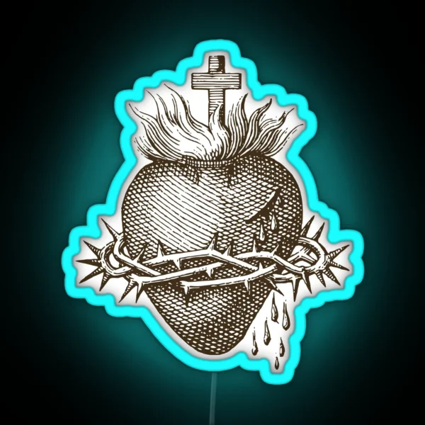 Sacred Heart Of Jesus RGB Neon Sign