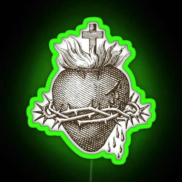 Sacred Heart Of Jesus RGB Neon Sign