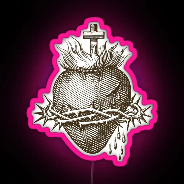 Sacred Heart Of Jesus RGB Neon Sign