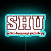 Official Sacred Heart University Speech-Language Pathology Department Neon Recognition Sign.