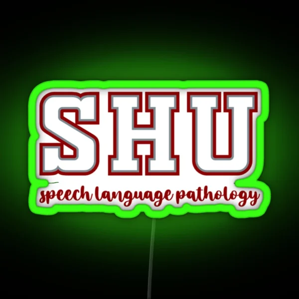 Sacred Heart University Speech Language RGB Neon Sign