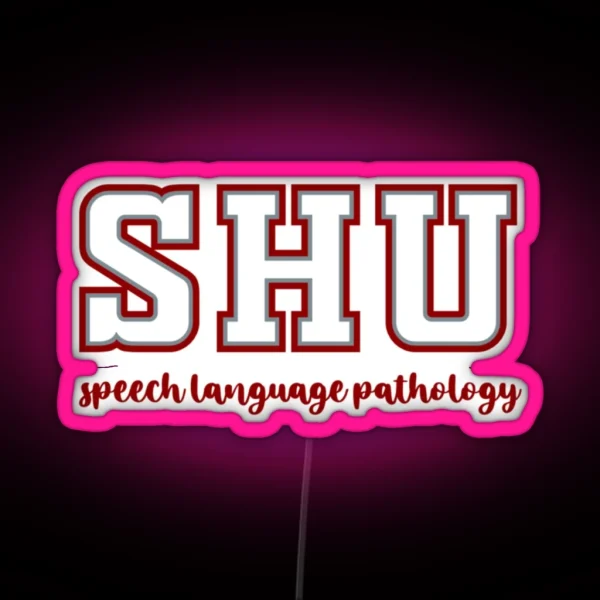 Sacred Heart University Speech Language RGB Neon Sign