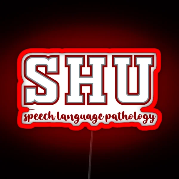 Sacred Heart University Speech Language RGB Neon Sign