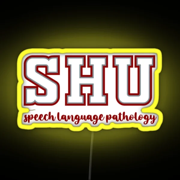 Sacred Heart University Speech Language RGB Neon Sign
