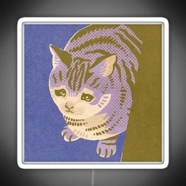 Sad Cat RGB Neon Sign