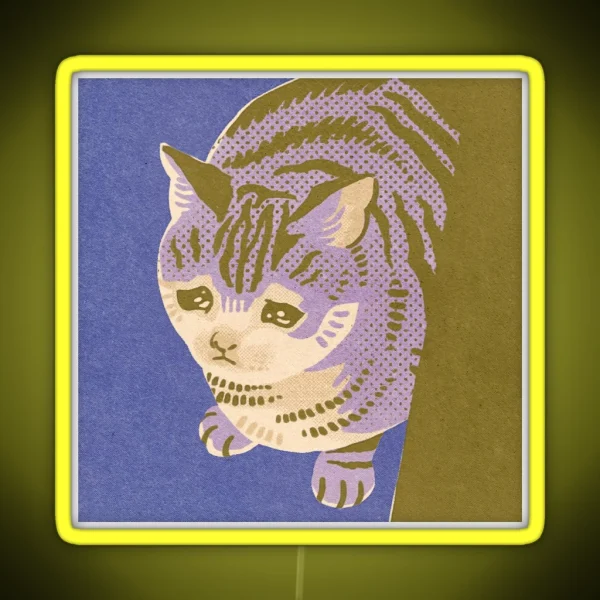 Sad Cat RGB Neon Sign