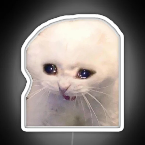 Sad Cat RGB Neon Sign