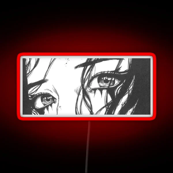 SAD GIRL EYES RGB Neon Sign