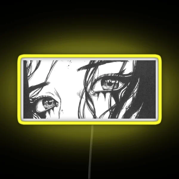 SAD GIRL EYES RGB Neon Sign
