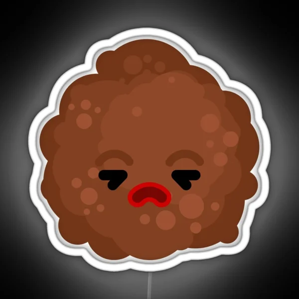 Sad Meatball RGB Neon Sign