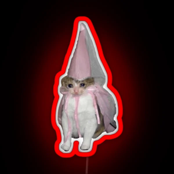 Sad Princess Cat RGB Neon Sign