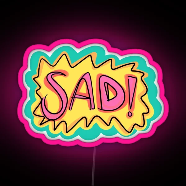 SAD RGB Neon Sign