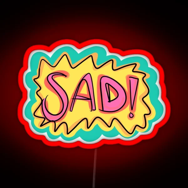 SAD RGB Neon Sign