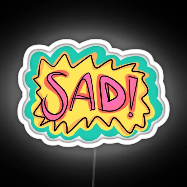 SAD RGB Neon Sign