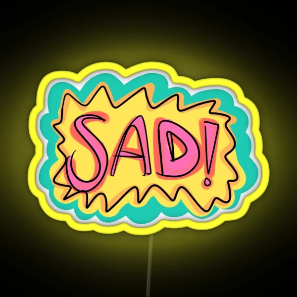SAD RGB Neon Sign