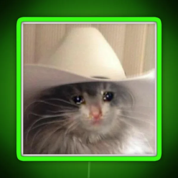 Sad Yee Haw RGB Neon Sign