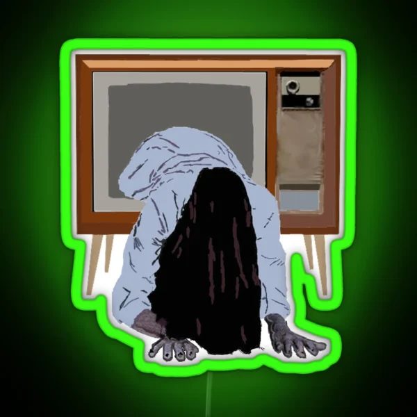 Sadako S On The Telly RGB Neon Sign