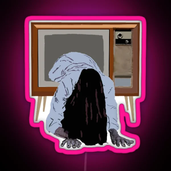 Sadako S On The Telly RGB Neon Sign