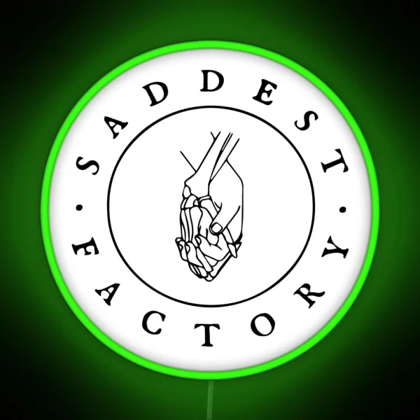 Saddest Factory Records RGB Neon Sign