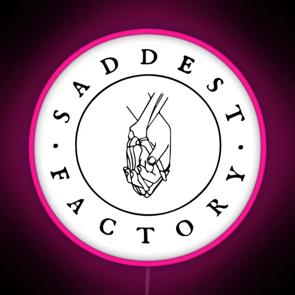 Saddest Factory Records RGB Neon Sign