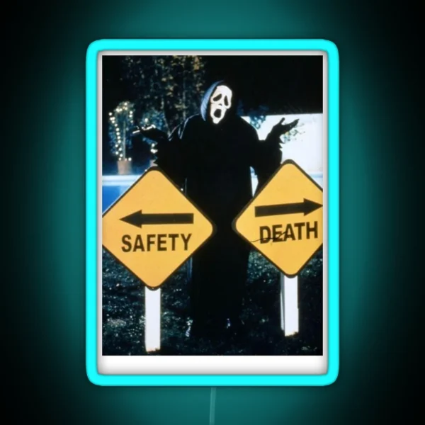 Safety Death RGB Neon Sign