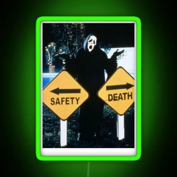 Safety Death RGB Neon Sign