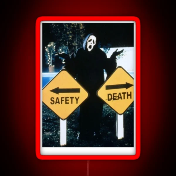Safety Death RGB Neon Sign
