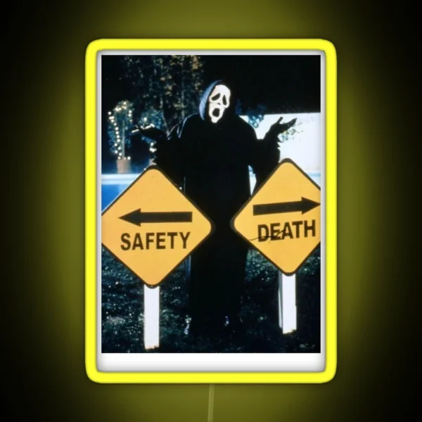 Safety Death RGB Neon Sign