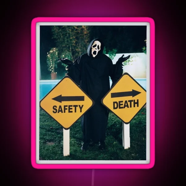 Safety Or Death You Choose RGB Neon Sign