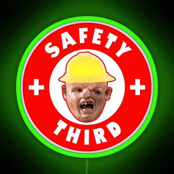 Safety Third RGB Neon Sign