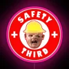 RGB Neon Safety Sign with Color Changing Led Canvas Design