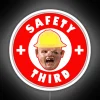 Add a pop of fun with our Safety Third neon.