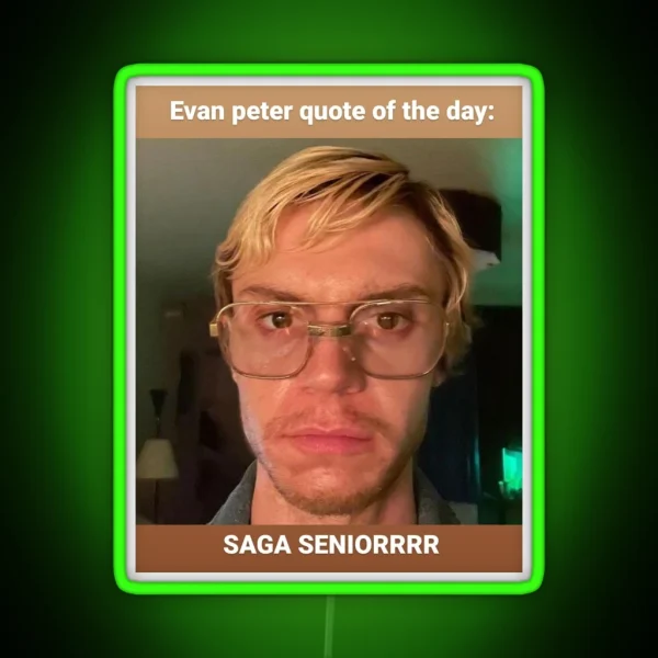 Saga Seniors RGB Neon Sign