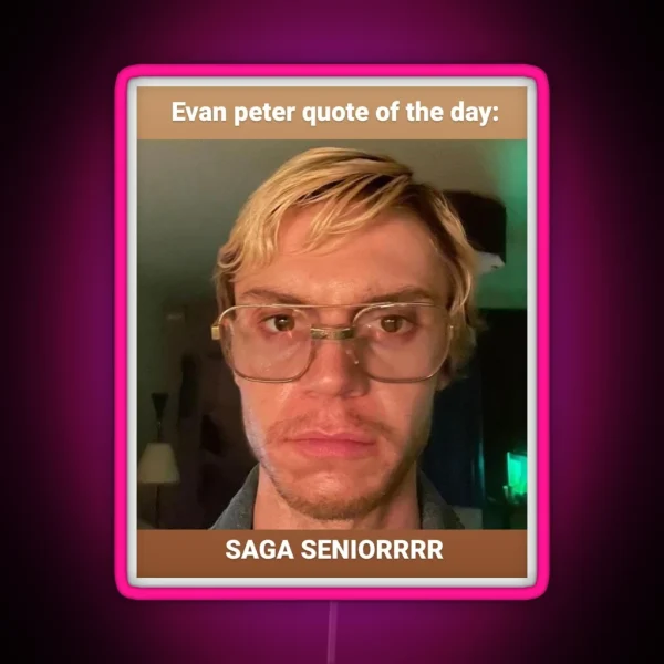 Saga Seniors RGB Neon Sign