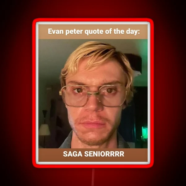 Saga Seniors RGB Neon Sign