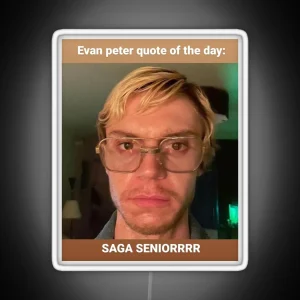 Saga Seniors RGB Neon Sign