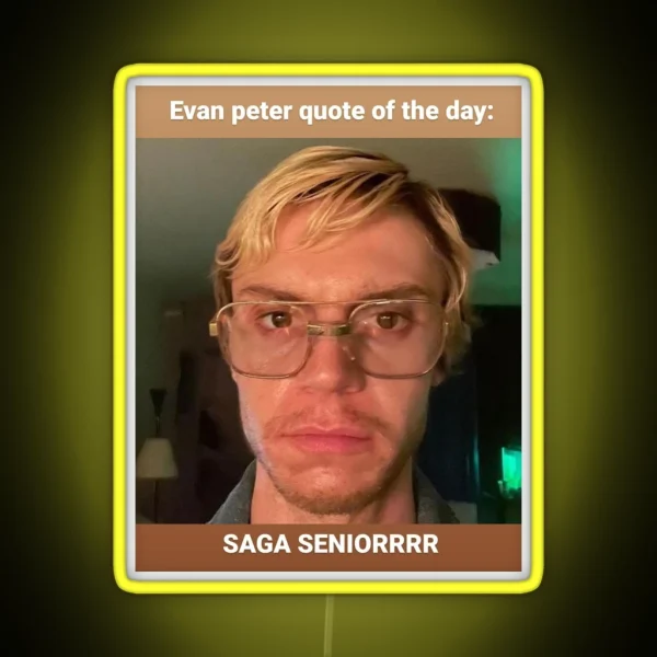 Saga Seniors RGB Neon Sign