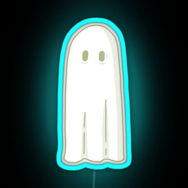 Sage Green Ghost RGB Neon Sign