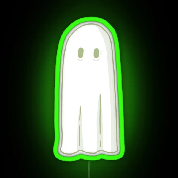Sage Green Ghost RGB Neon Sign